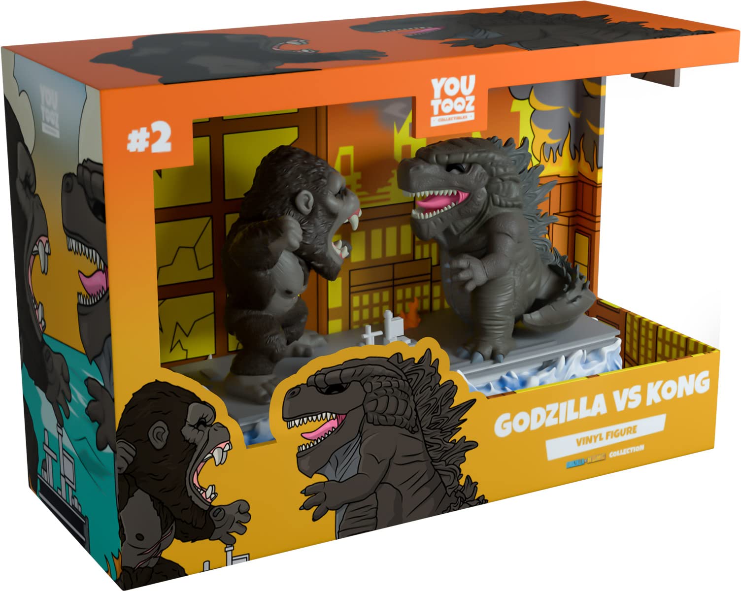 Youtooz Godzilla Vs Kong Figures 2 pcs, 4.3" inch Vinyl Figure, Collectible Godzilla Figure and Kong Figure by Youtooz Godzilla vs Kong Collection