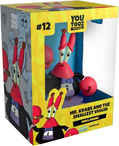 Youtooz Mr Krabs and The Smallest Violin 4.4" Inch Vinyl Figure, Official Licensed Mr. Krabs and The Smallest Violin Collectible from Spongebob Squarepants by Spongebob Squarepants Collection, Red
