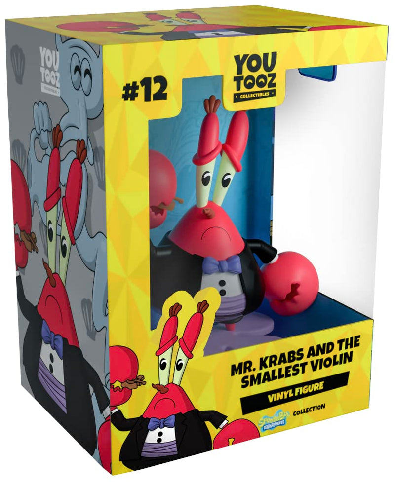 Youtooz Mr Krabs and The Smallest Violin 4.4" Inch Vinyl Figure, Official Licensed Mr. Krabs and The Smallest Violin Collectible from Spongebob Squarepants by Spongebob Squarepants Collection, Red