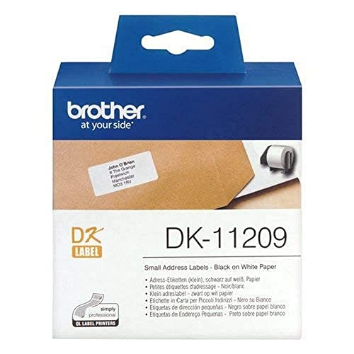 Printer Labels Brother Dk-11209 Black/White 62 X 29 Mm (3 Units)