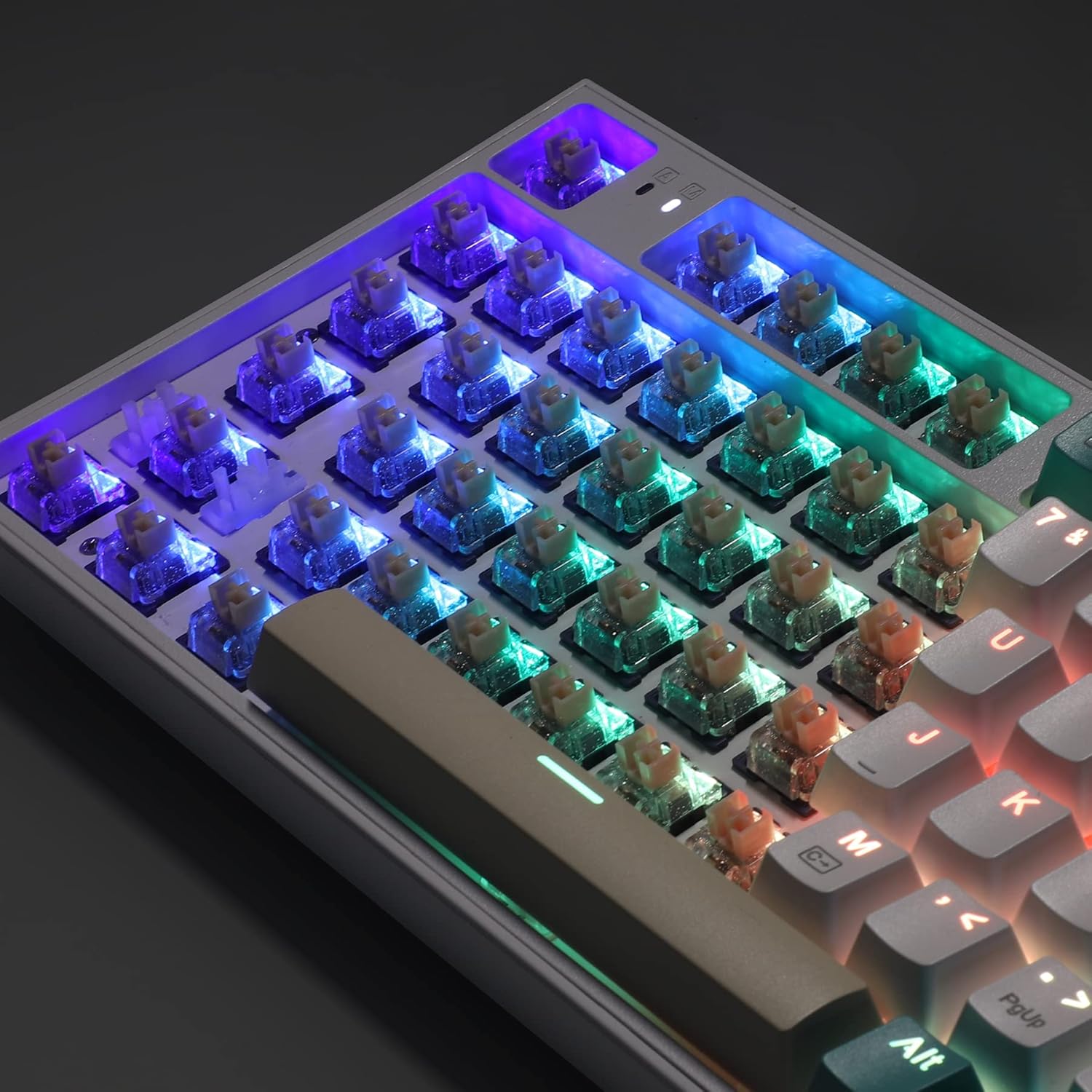 Redragon A113 HP1 Panda Mechanical Keyboard Switches, Lubed Tactile Switches for Keyboard DIY, 3pin 60gf RGB MX Compatible Switches with Puller(38 pcs