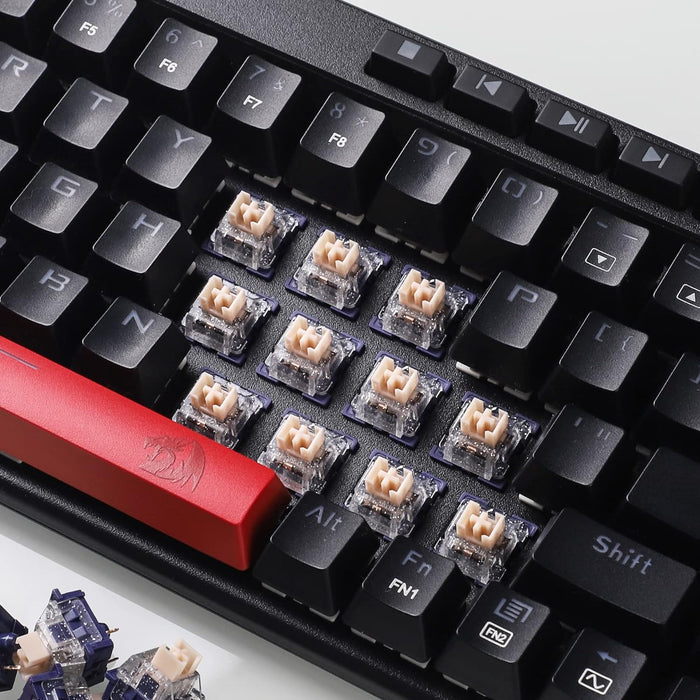 Redragon A113 HP1 Panda Mechanical Keyboard Switches, Lubed Tactile Switches for Keyboard DIY, 3pin 60gf RGB MX Compatible Switches with Puller(38 pcs
