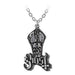 Alchemy Ghost Papa Band Logo Pendant Necklace One Size, One Size, Metal, Silver