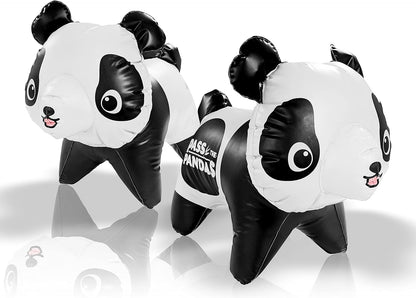 PASS THE PIGS Giant Pass the Pandas Dice Game, The classic party and travel game now with a pair of pudgy, inflatable Pandas, Will you get a Snoozer or a bummer? makes a great gift for ages 6 plus
