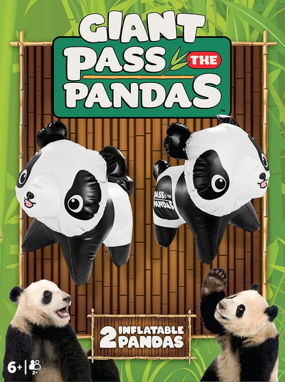 PASS THE PIGS Giant Pass the Pandas Dice Game, The classic party and travel game now with a pair of pudgy, inflatable Pandas, Will you get a Snoozer or a bummer? makes a great gift for ages 6 plus