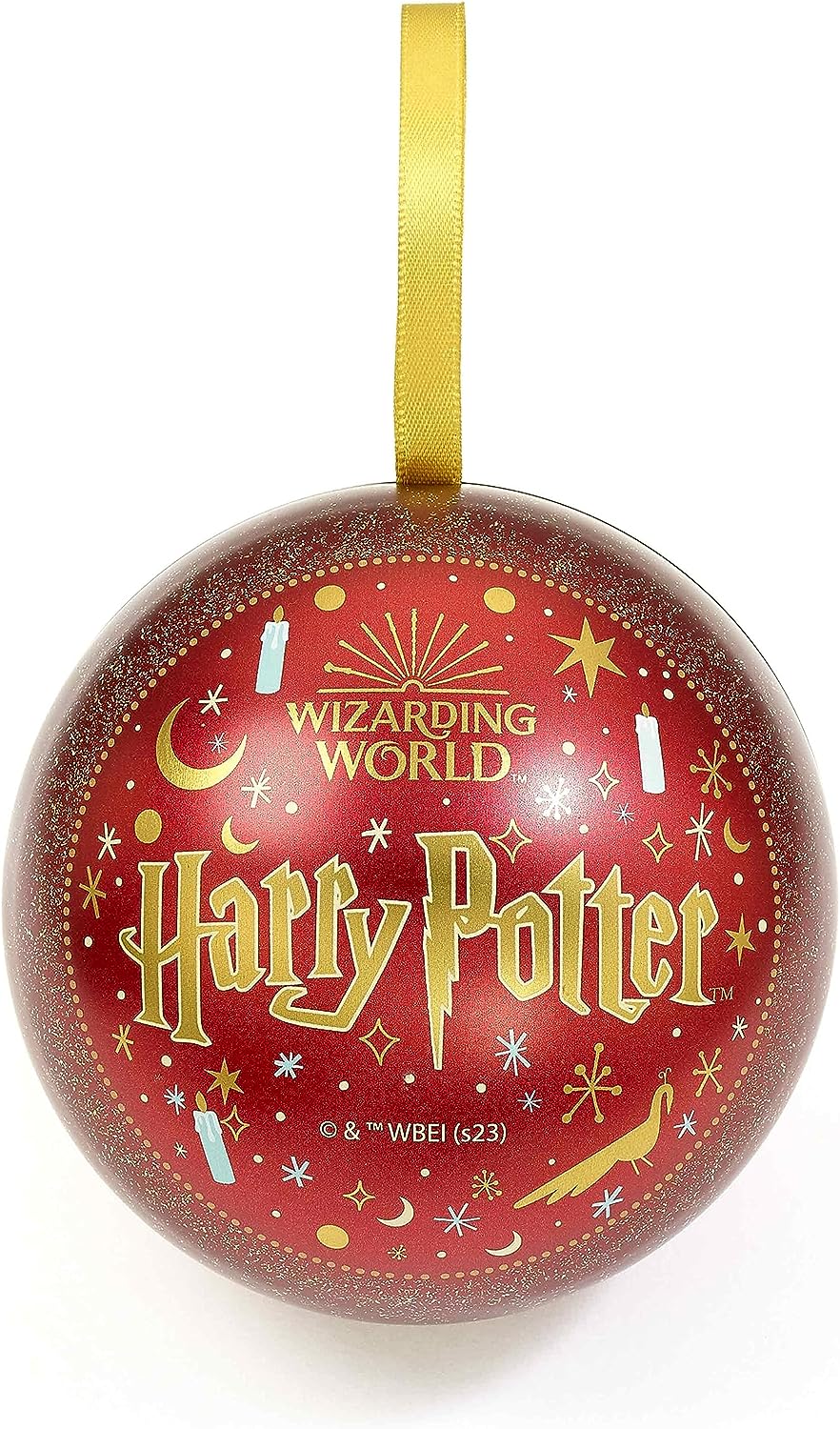 The Carat Shop Harry Potter Official Deck The Great Hall Christmas Bauble with Sorting Hat Keyring