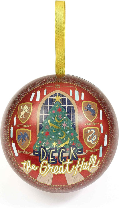 The Carat Shop Harry Potter Official Deck The Great Hall Christmas Bauble with Sorting Hat Keyring