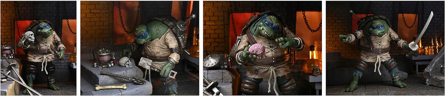 NECA - Universal Monsters vs TMNT Leonardo As Hunchback Ult 7 Action Figure