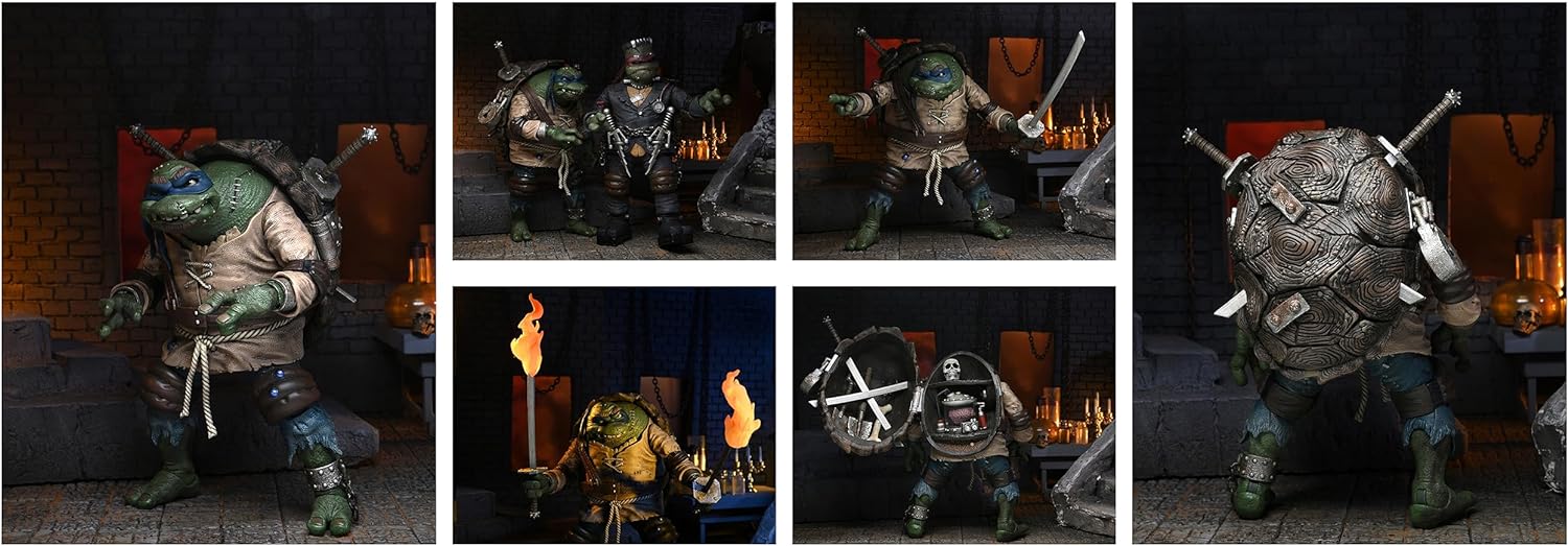NECA - Universal Monsters vs TMNT Leonardo As Hunchback Ult 7 Action Figure
