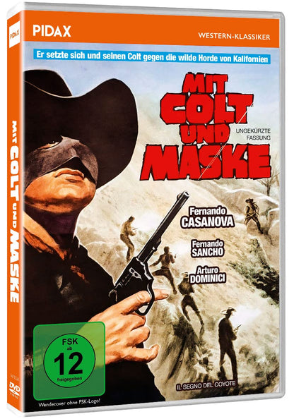 Mit Colt und Maske (Il segno del coyote) - Ungekürzte Fassung / Temporeicher Italo-Western mit toller Besetzung (Pidax Western-Klassiker