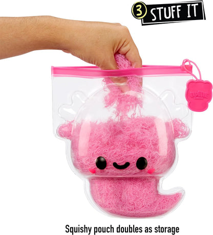 Fluffie Stuffiez Small Collectible Plush - AXOLOTL - Suprise Reveal Unboxing with ASMR Fidget DIY Fur Pulling, Ultrasoft Fluff - Great for Kids Ages 4+