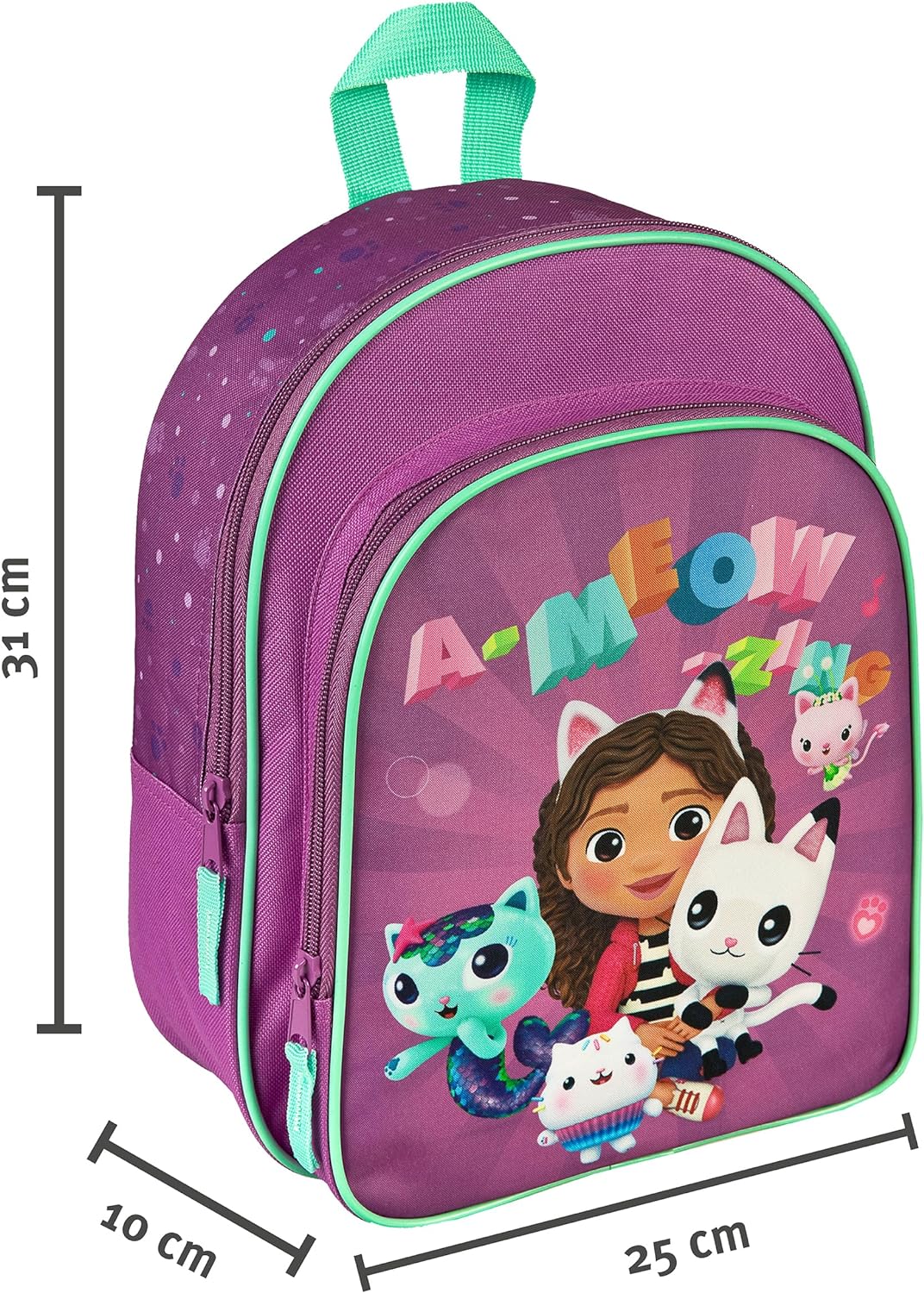 Undercover Backpack with Front Pocket and Padded Shoulder Straps Approx 31 x 25 x 10 cm