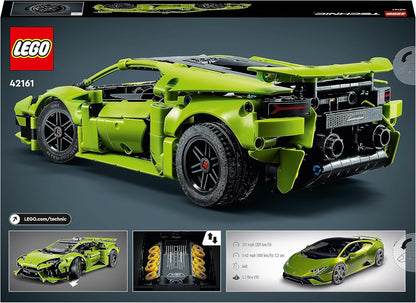 LEGO Technic Lamborghini Huracán Tecnica Toy Car Model Kit, Racing Car Building Set, 42161 & 76914 Speed Champions Ferrari 812 Competizione, Sports Car Toy Model Building Kit, 2023 Series + Speed Cham