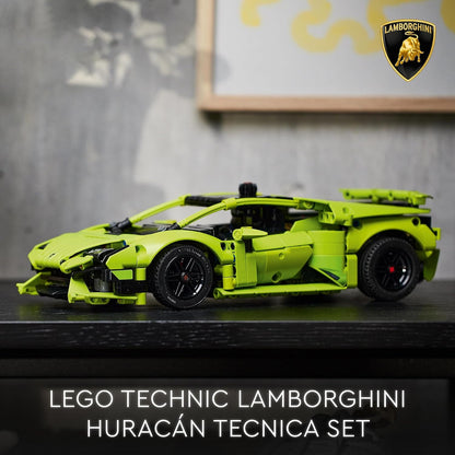 LEGO Technic Lamborghini Huracán Tecnica Toy Car Model Kit, Racing Car Building Set, 42161 & 76914 Speed Champions Ferrari 812 Competizione, Sports Car Toy Model Building Kit, 2023 Series + Speed Cham