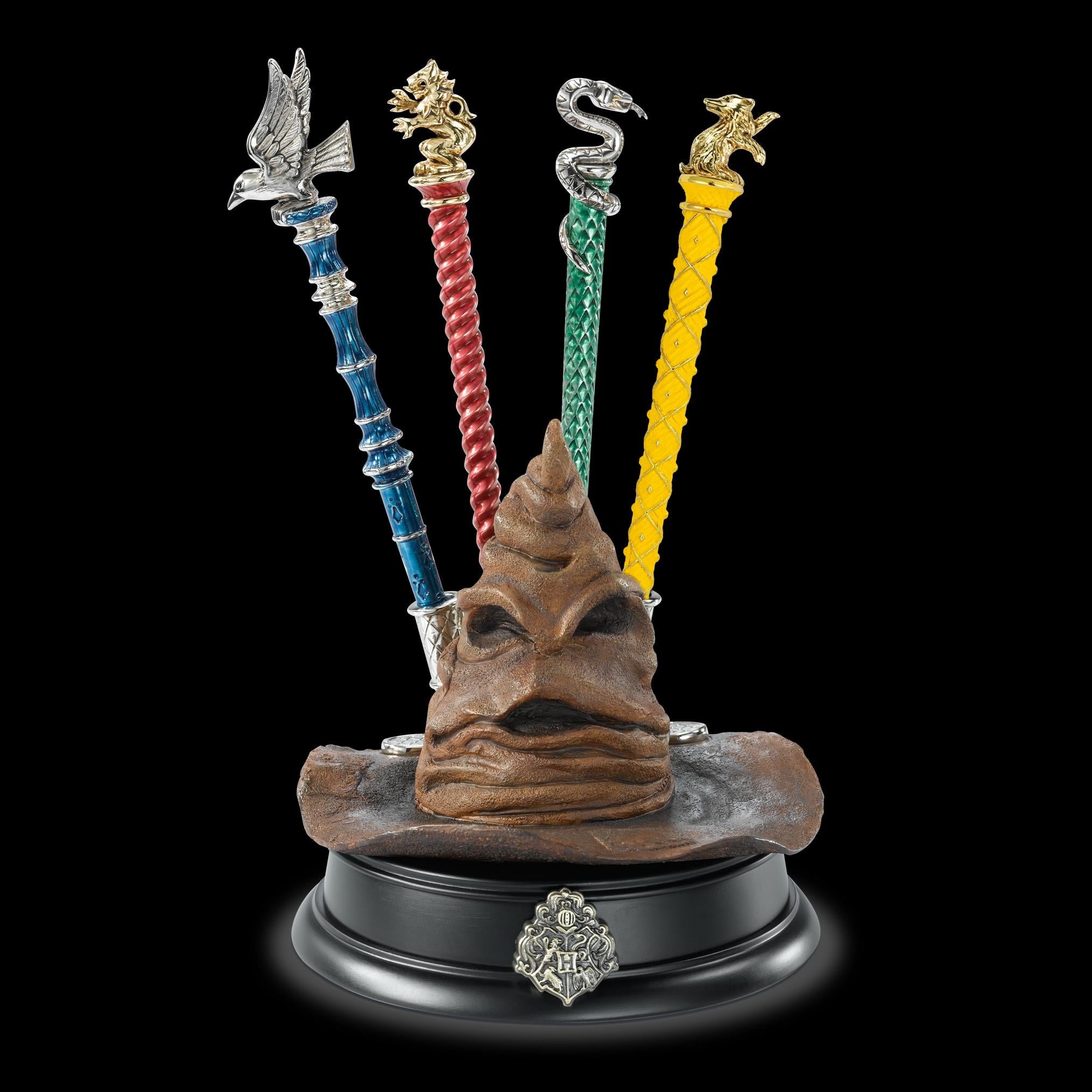 The Noble Collection Harry Potter Sorting Hat Pen Display - 7.5in (19cm) Cold Cast Porcelain Replica Pen Display - Officially Licensed Film Set Movie Props Gifts