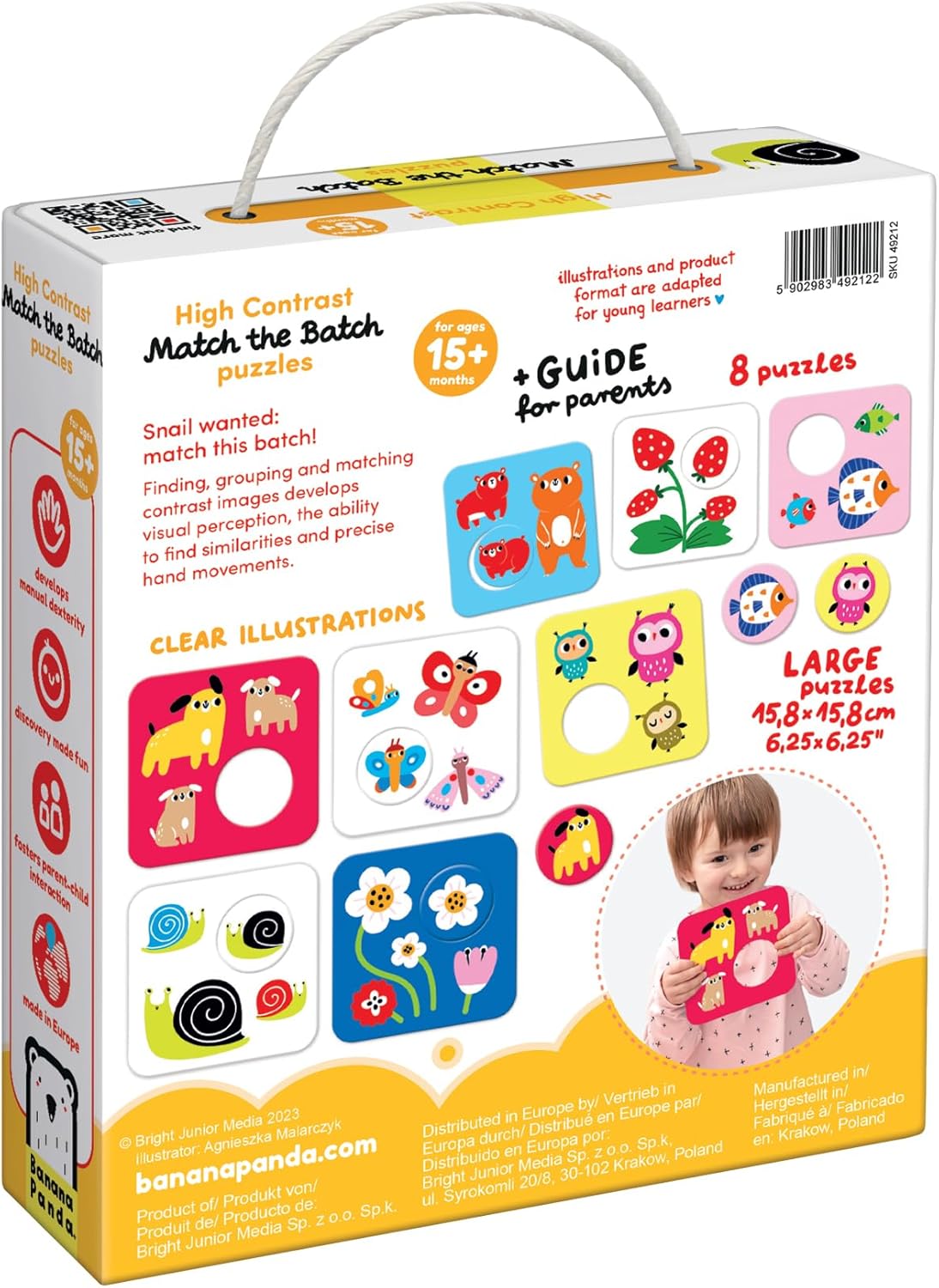 High Contrast Match the Batch Puzzles 15m+ Toddler Puzzle