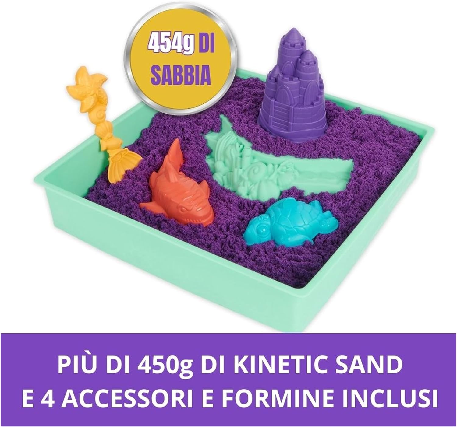 Kinetic Sand Sandbox Set V2 Blue FR Styles Vary