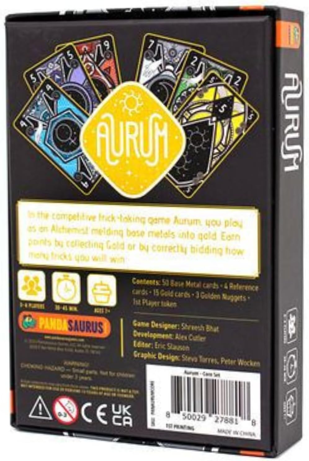 Pandasaurus | Aurum | Card Game | Ages 7+ | 3-4 Players | 30 Minutes Playing Time
