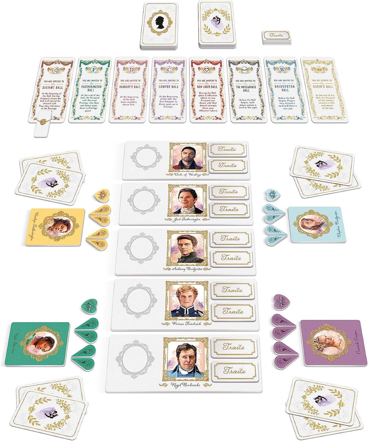 Mixlore | Bridgerton - The High Society Game | Card Game | Ages 16+ | 3-6 Players | 30 Minutes Playing Time