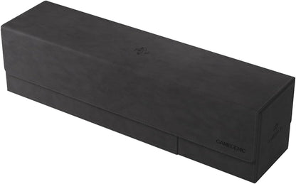 Gamegenic Cards Lair 400+ Convertible Deck Box - Double-Sleeved Card Storage, Holds up to 400 Cards, Premium Card Game Protector, Nexofyber Surface, Black Color, Made