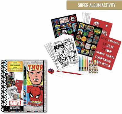 CERDÁ LIFE'S LITTLE MOMENTS Unisex Kid's Marvel Colouring Book Pencil case, Multicolor, Standard