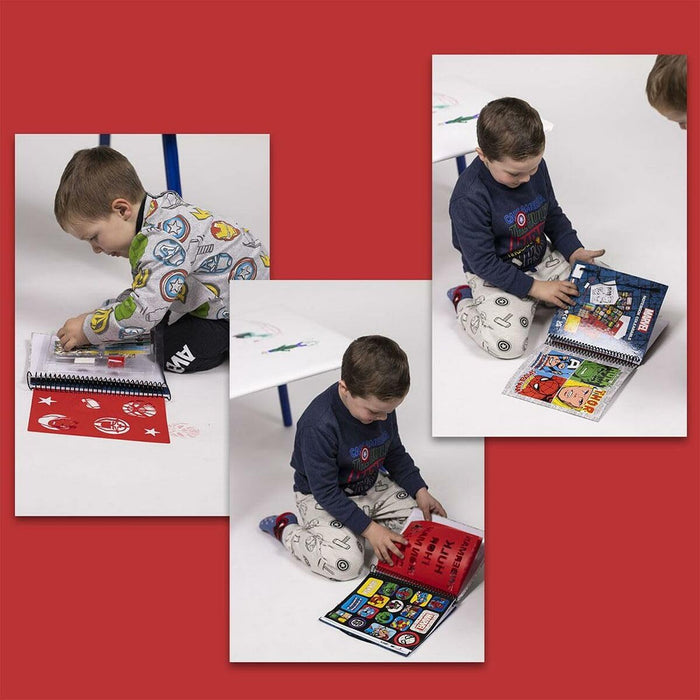 CERDÁ LIFE'S LITTLE MOMENTS Unisex Kid's Marvel Colouring Book Pencil case, Multicolor, Standard