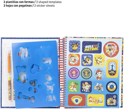 CERDÁ LIFE'S LITTLE MOMENTS Unisex Kid's Paw Patrol Colouring Book Pencil case, Multicolor, Standard