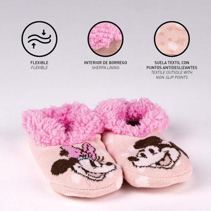 Disney: Cerd?á - Minnie - Pantofole Suola Unica Chaussette Tg. 32/35
