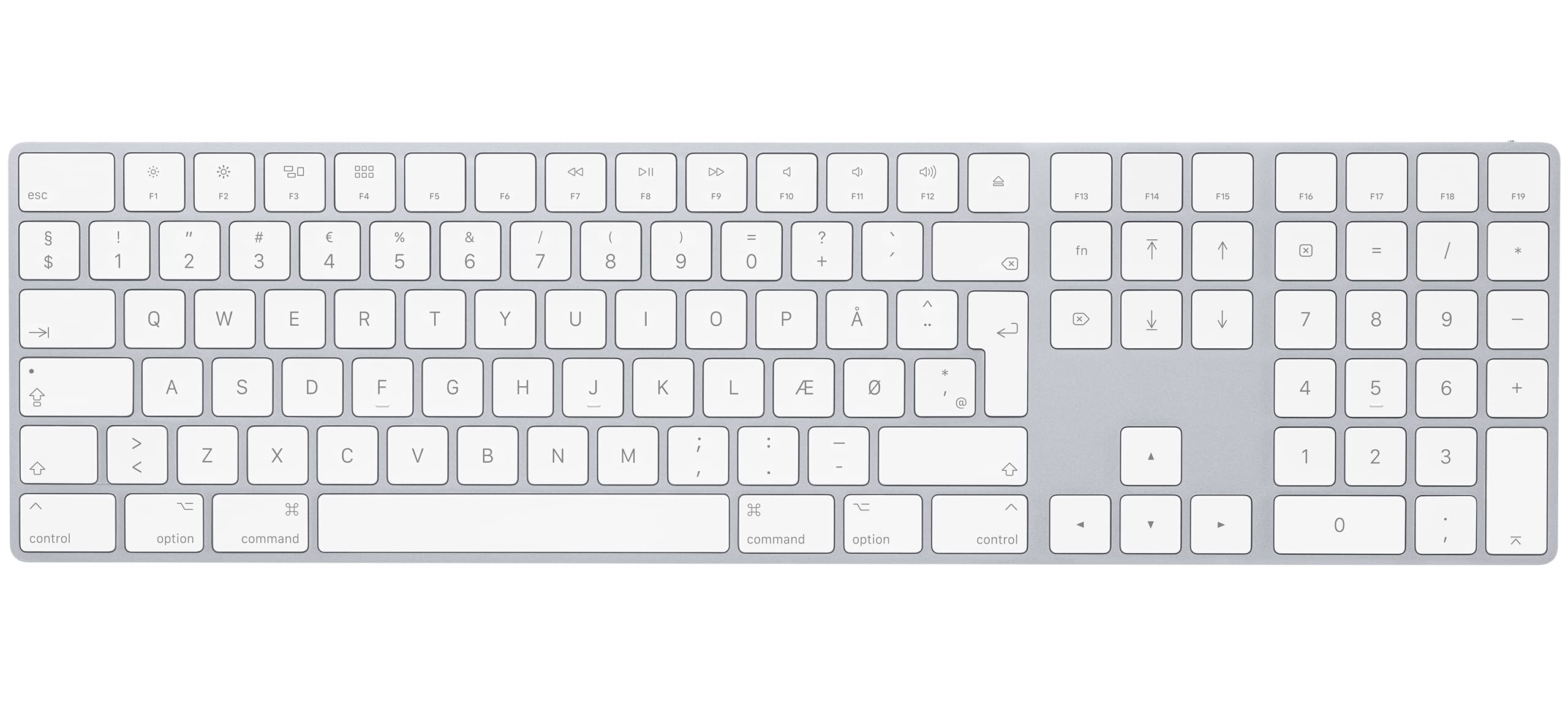 Apple - Magic Keyboard With Keypad - Danish Layout (Mq052Dk/A)