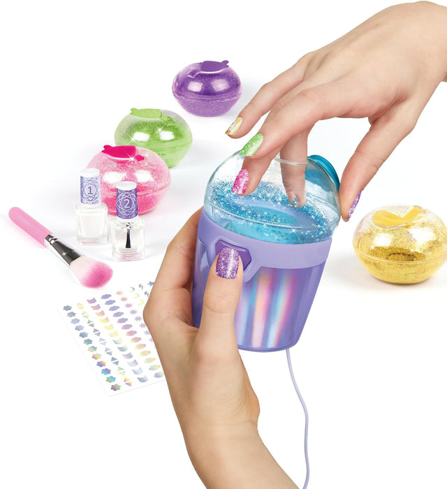 Make It Real: Party Nails Glitter Nail Studio - DIY Nail Kit, Decorate 500 Nails, 5 Mess-Free Glitter Pods, Tweens, Girls & Kids Ages 8+
