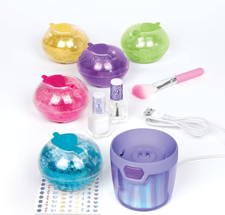 Make It Real: Party Nails Glitter Nail Studio - DIY Nail Kit, Decorate 500 Nails, 5 Mess-Free Glitter Pods, Tweens, Girls & Kids Ages 8+