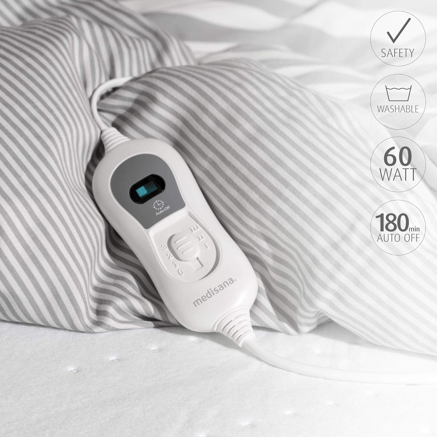 medisana HU 665 Warmeunterbett weiB 60 W