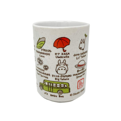 Studio Ghibli via Bluefin Benelic My Neighbor Totoro "Totoro and Friends" Japanese Teacup - Official Studio Ghibli Merchandise, White (BNL18304