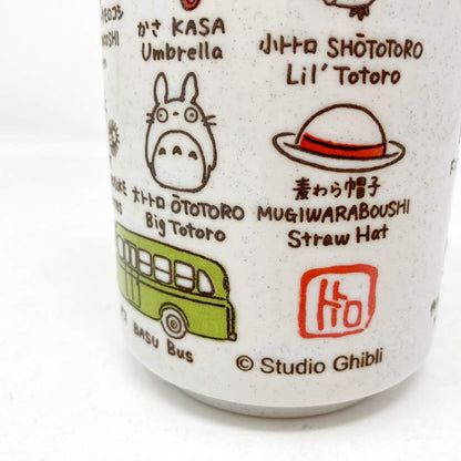 Studio Ghibli via Bluefin Benelic My Neighbor Totoro "Totoro and Friends" Japanese Teacup - Official Studio Ghibli Merchandise, White (BNL18304