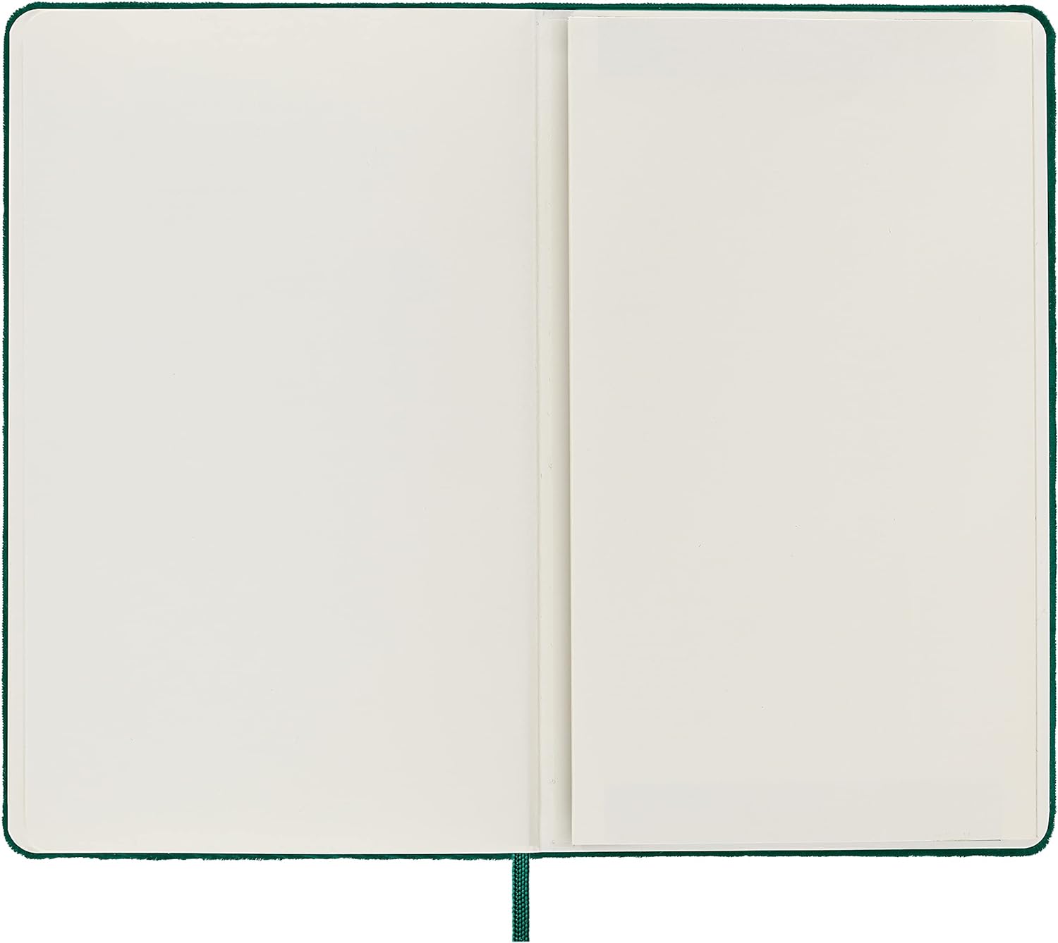 Moleskine Lined Notebook, Limited Edition Velvet Collection, Velvet Hard Cover and Elastic Closure, Green Colour, Large Format, 144 Pages