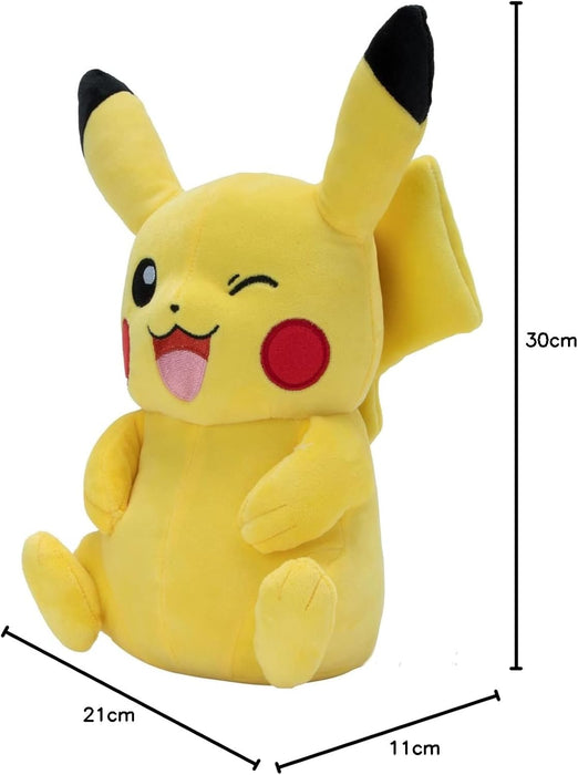 Pokemon PKW3106 - Peluche de Pikachu (30 cm), diseño