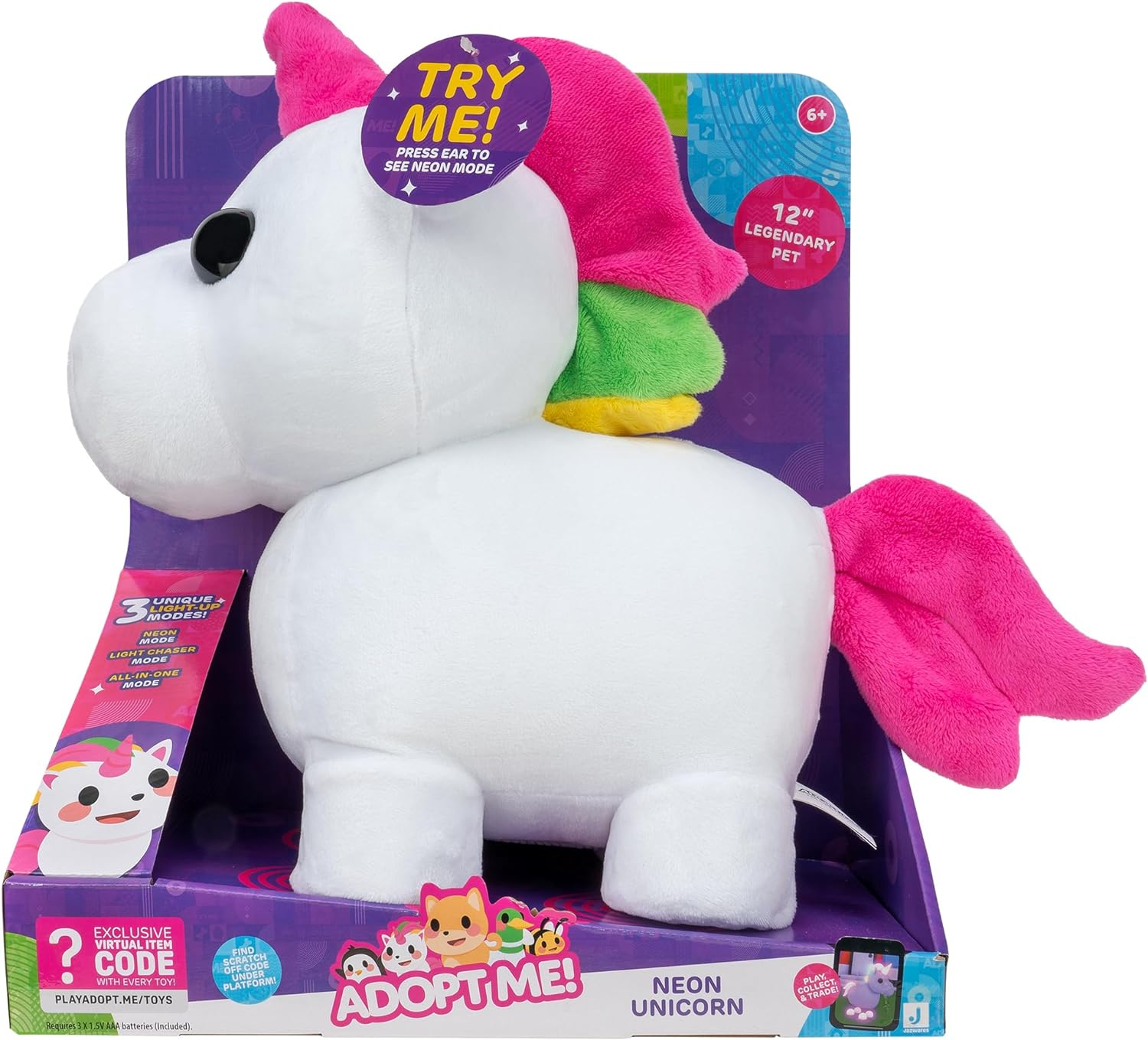 Adopt Me! - Mega Neon Eenhoorn 30 cm (243-0010
