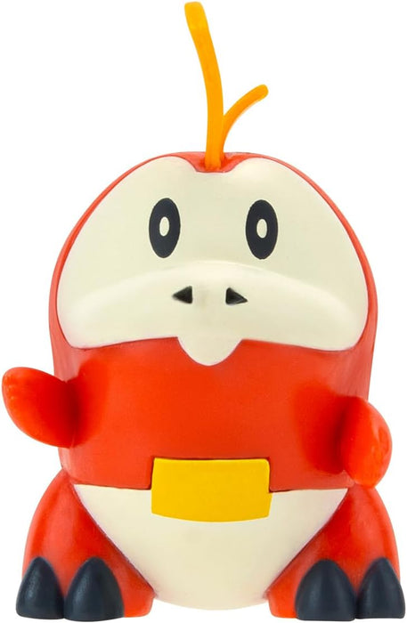 Pokemon PKW3402 Paldea 4 Pack-Features 2-Inch Pikachu, Fuecoco, Sprigatito, and Quaxly Battle Figures, Black