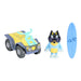 Bluey Vehicle and Figure Pack Beach Quad with Bandit with 2.5-3 Inch Figure and Surfboard Accessory