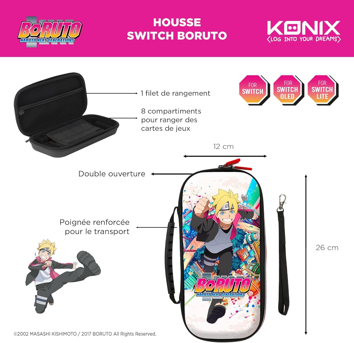 Konix KX BORUTO CARRY BAG SWITCH