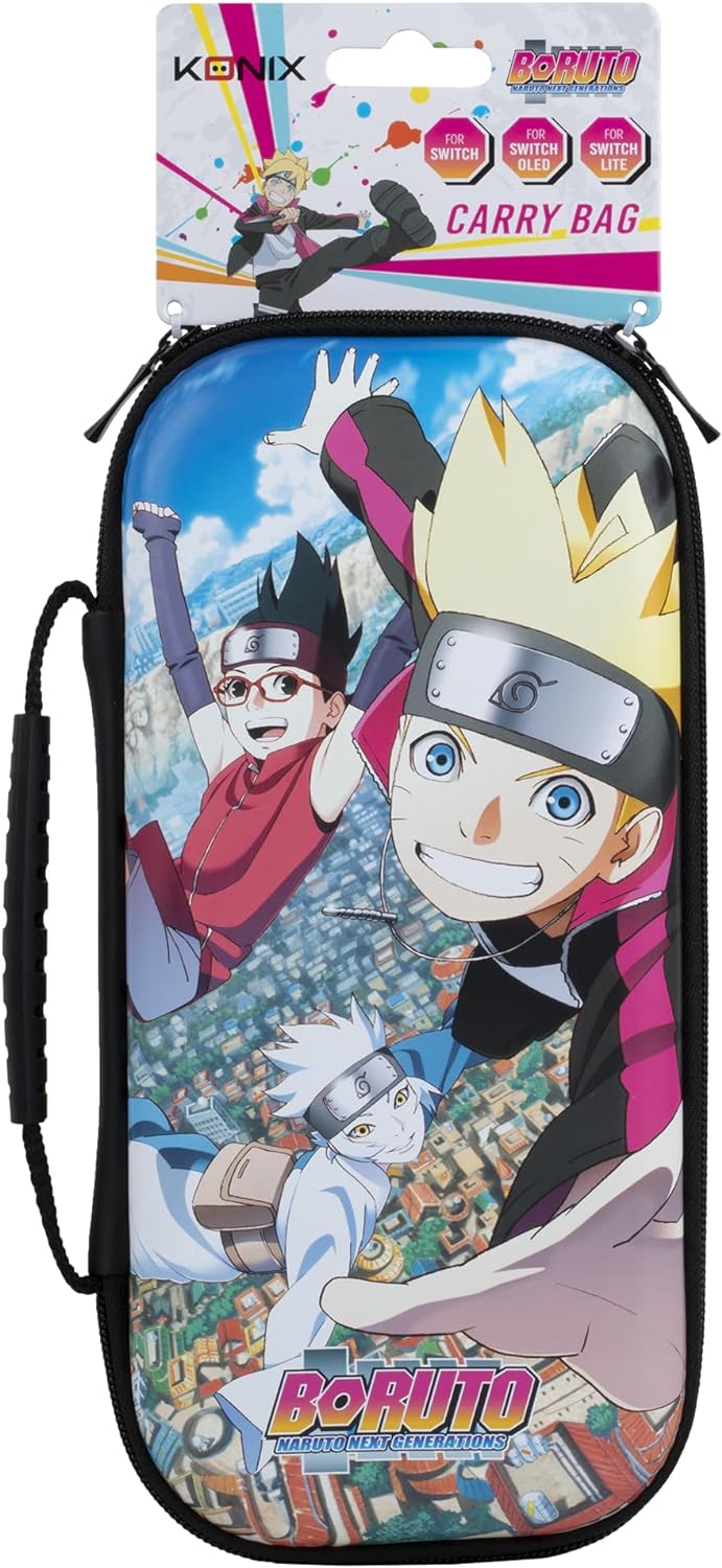 Konix Boruto Naruto Next Generations Case and Storage Fly for Nintendo Switch - Team 7 Konoha, multicoloured, Fly - Team 7