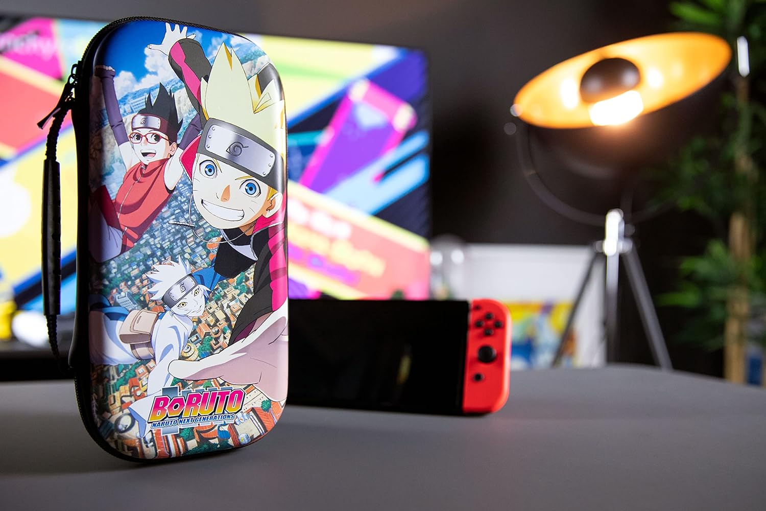 Konix Boruto Naruto Next Generations Case and Storage Fly for Nintendo Switch - Team 7 Konoha, multicoloured, Fly - Team 7