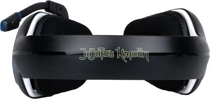 Konix Jujutsu Kaisen Auriculares Gaming con Cable para PS4, PS5, Switch, Xbox One y Series X|S - Micrófono a 45° - Cable de 1,5 m - Conector Jack de 3,5 mm - Diseño de Gojo