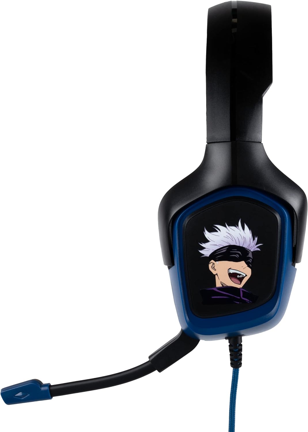 Konix Jujutsu Kaisen Auriculares Gaming con Cable para PS4, PS5, Switch, Xbox One y Series X|S - Micrófono a 45° - Cable de 1,5 m - Conector Jack de 3,5 mm - Diseño de Gojo