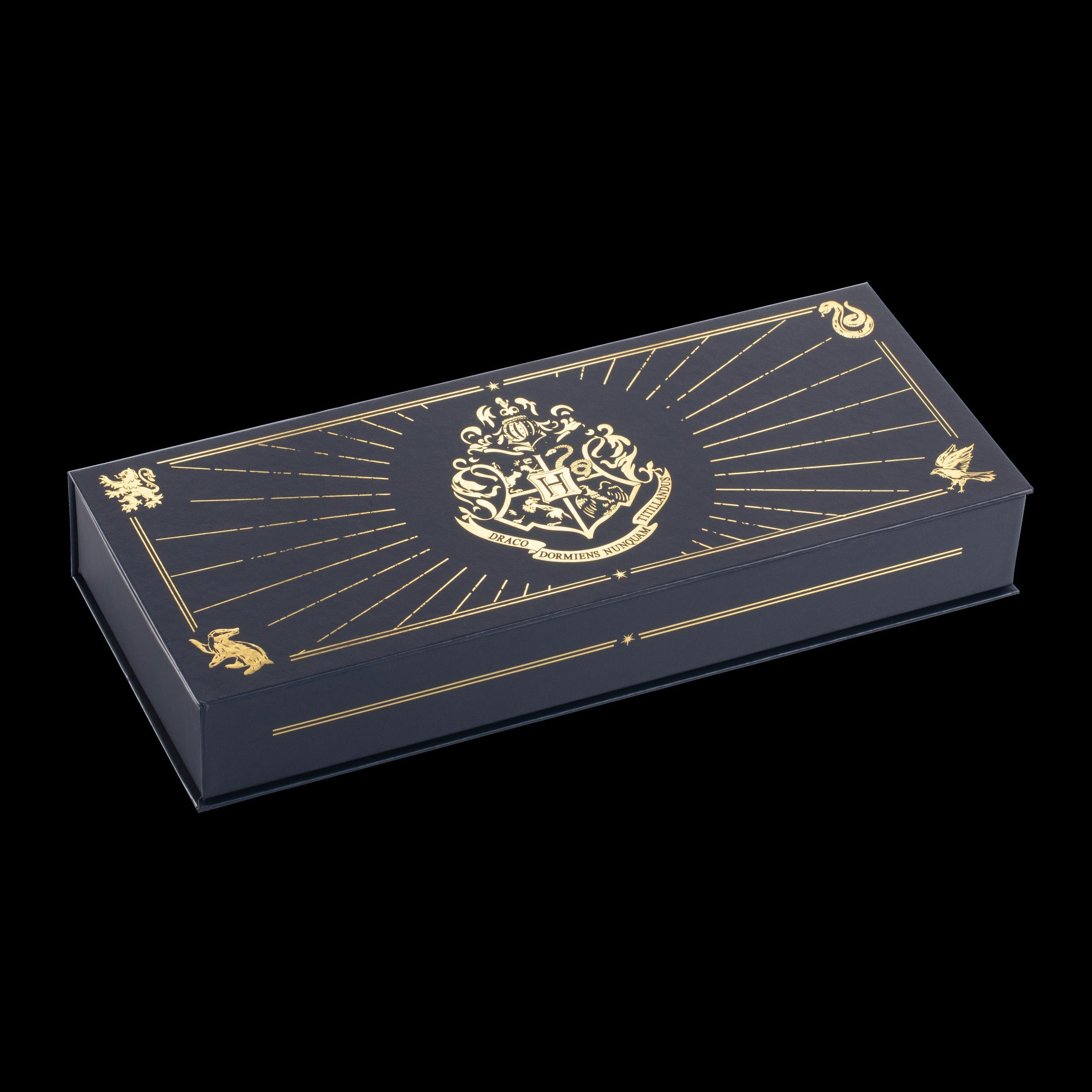The Noble Collection Hogwarts Writing Quill with Hogwarts Headed Paper