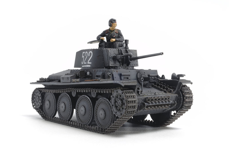 TAMIYA TAMIYA-300032583 1:48 DT. PzKpfw. 38 (t) Ausf. Copa DD/e, Color Militar/Verde Oliva (TAM32583