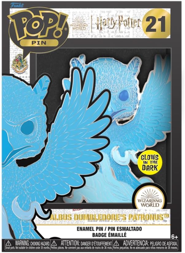 Funko Pop! Large Enamel Pin Harry Potter: Patronus Albus Dumbledore - Harry Potter Enamel Pins - Cute Collectable Novelty Brooch - for Backpacks & Bags - Gift Idea - Official Merchandise