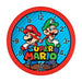Nintendo Super Mario Brothers Red & Blue Wall Clock GSM3047