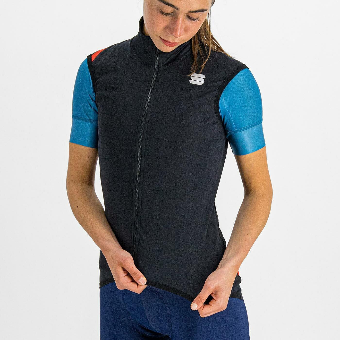 Sportful Gilet Fiandre Light No Rain Donna, Black