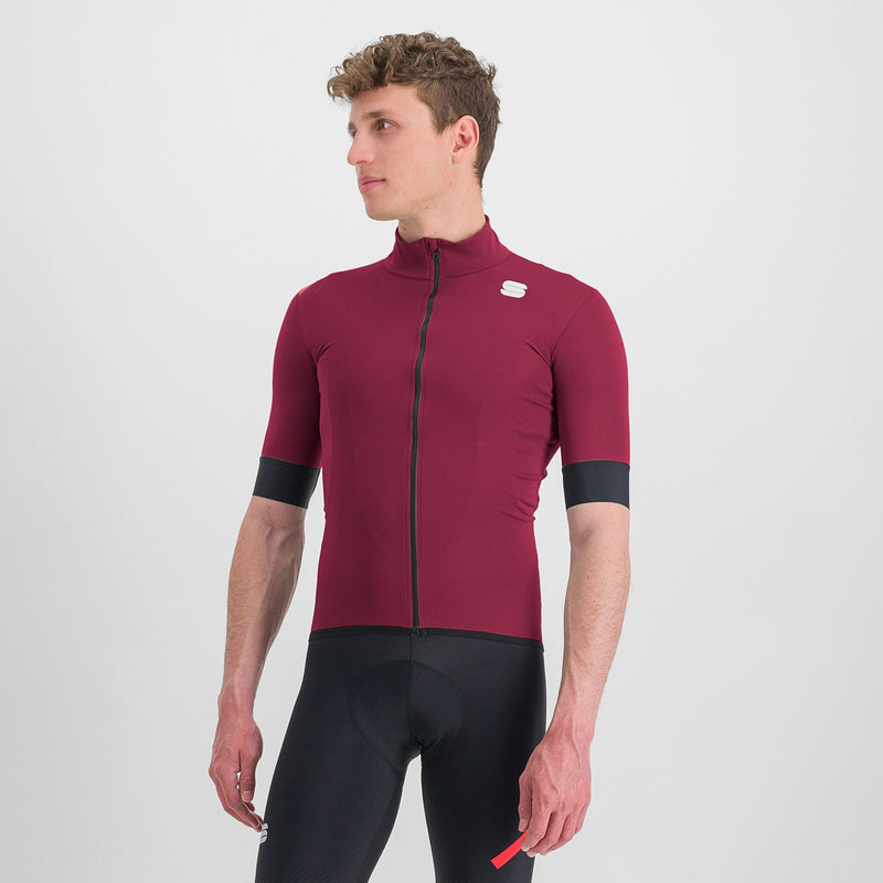 Sportful Fiandre Light NoRain Short Sleeve Jacket L Red Wine